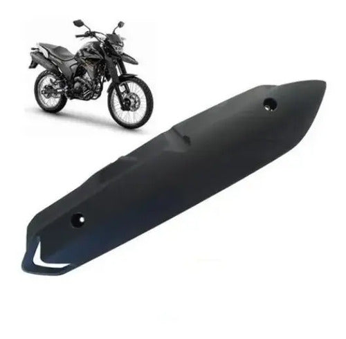 Protetor do Escapamento Yamaha Lander 250 2020 a 2025 Preto