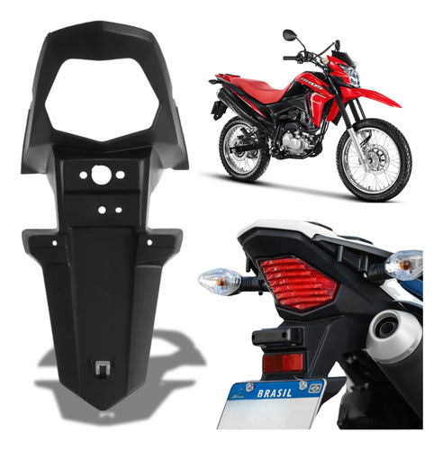 Paralama Traseiro Suporte de Placa Paramotos Honda Bros 160 2022 a 2025