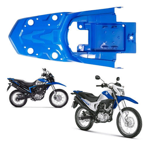 Paralama Traseiro Paramotos Honda Bros 160 2015 a 2022 Azul