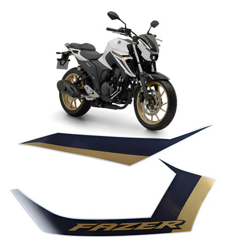 Adesivo da Tomada de Ar Direita Yamaha Fazer Fz25 250 2025 Branco