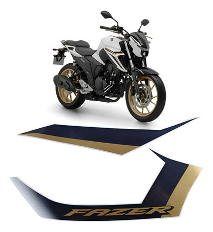 Adesivo da Tomada de Ar Direita Yamaha Fazer Fz25 250 2025 Branco