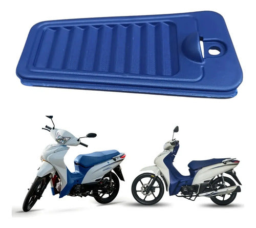 Acabamento da Carenagem Interna Esquerda Smartfox Shineray Jet 50 125 2023 a 2024 Azul