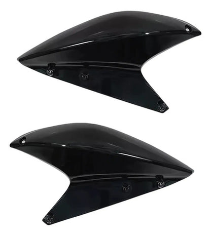 Par de Abas do Tanque Superiores Paramotos Honda Xre 300 2010 a 2012 Preto Brilhante