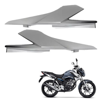 Par de Rabetas Laterais Paramotos Honda Cg 160 Titan 2022 a 2023 Cinza Embaré