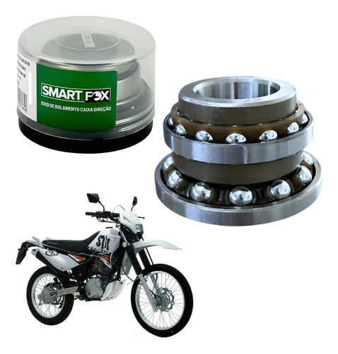 Caixa de Direção com Colar de Esferas Smartfox Yamaha Factor 150 Fazer Lander 250 Sundown Stx 200