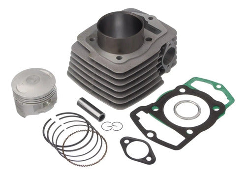 Kit Cilindro Pistão Anéis e Juntas KMP Premium Honda Bros 150 2003 a 2005