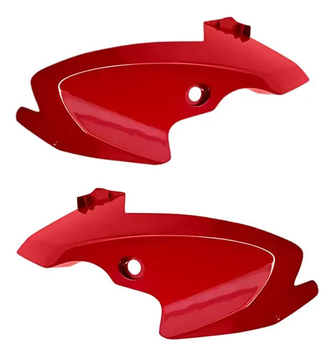 Par de Carenagens Laterais do Farol Paramotos Yamaha Factor 150 2018 Vermelho Metálico