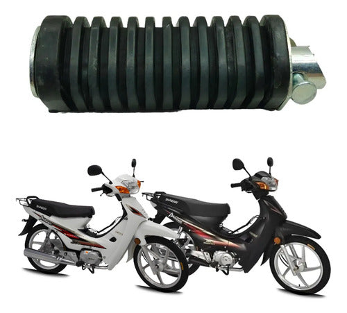 Estribo Pedaleira Traseira Esquerda Iron Shineray Phoenix 50 2011 a 2025