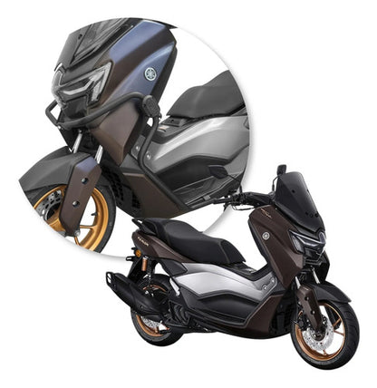 Protetor de Motor Frontal Scam Yamaha Nmax 160 2025 em diante Preto Fosco