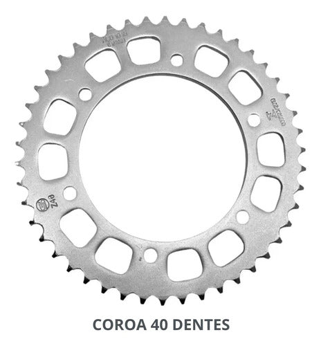 Kit Relação Smartfox sem Retentor Honda Nx 400 Falcon 1999 a 2008 520H 106L 40/15T