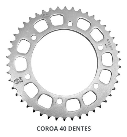Kit Relação Smartfox sem Retentor Honda Nx 400 Falcon 1999 a 2008 520H 106L 40/15T
