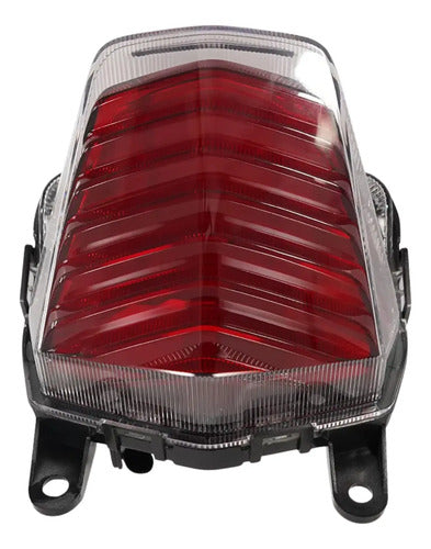 Lanterna Traseira Paramotos Honda Bros 160 2015 a 2024 Vermelho Cristal