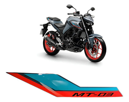Adesivo da Aba do Tanque Direita Yamaha Mt-03 2023 a 2024 Verde