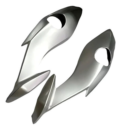 Par de Carenagens Laterais do Farol Paramotos Honda Cg 160 Fan Start 2022 a 2024 Prata Force