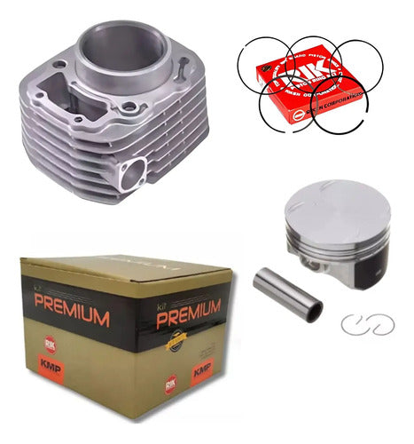 Kit Cilindro Pistão e Anéis KMP Premium Honda Cb 250f Twister 2016 a 2022 Crf 250f 2019 a 2023