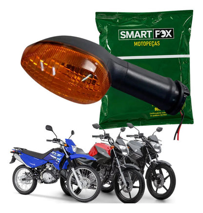 Pisca Dianteiro Esquerdo ou Traseiro Direito Smartfox Yamaha Factor Xtz 125 Factor Fazer 150 Âmbar