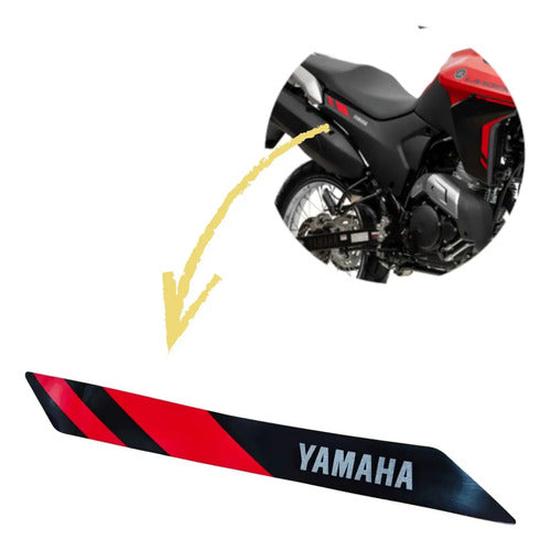 Adesivo da Tampa Lateral Direita Yamaha Lander 250 2025 Vermelho