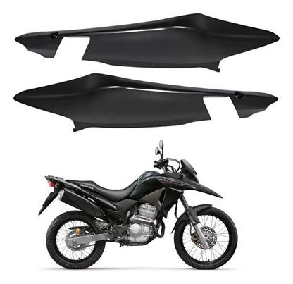 Par de Rabetas Laterais Paramotos Honda Xre 300 2016 a 2018 Cinza Fosco