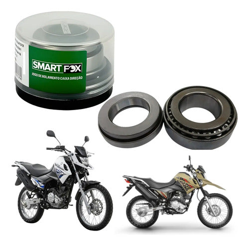 Caixa de Direção com Rolamentos Cônicos Smartfox Yamaha Xtz Ttr 125 Crosser 150