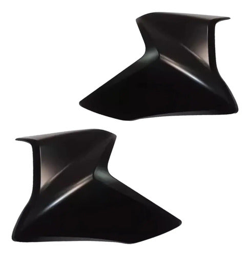 Par de Guias de Ar Abas do Tanque Paramotos Honda Cb 300r 2013 em diante Preto Fosco