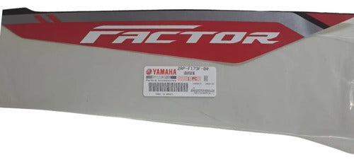 Adesivo da Tampa Lateral Direita Yamaha Factor 150 2024 Vermelho