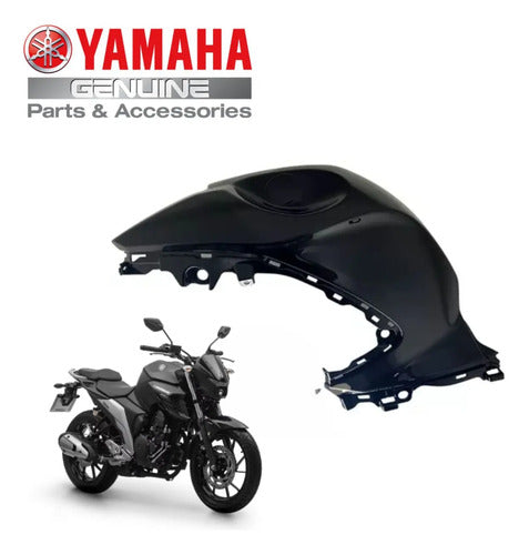Carenagem Capa do Tanque Esquerda Yamaha Fazer Fz25 250 2018 a 2024 Preto Brilhante