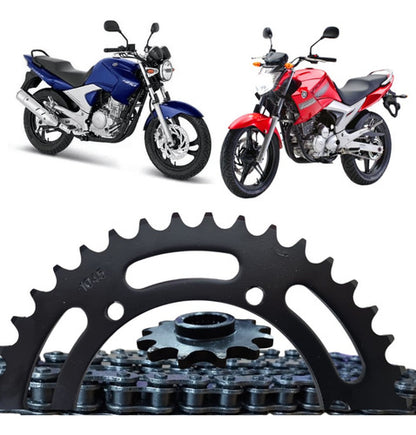 Kit Relação KMC Pro sem Retentor Yamaha Fazer 250 2006 a 2017 428H 132L 45/15T