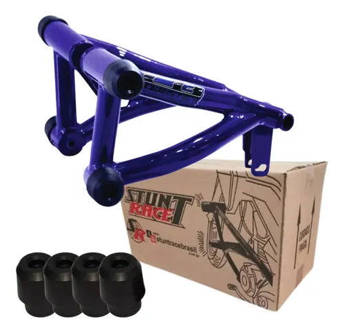 Protetor de Motor Stunt Race Cage Honda Cb 250f Twister 2016 em diante Azul Metálico