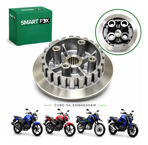 Cubo da Embreagem Smartfox Yamaha Fazer Crosser 150 2014 em diante Factor 150 2016 em diante