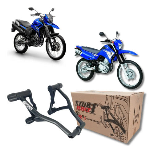 Protetor de Motor Stunt Race Cage Yamaha Lander 250 2007 em diante Preto Fosco