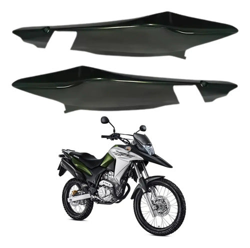 Par de Rabetas Laterais Paramotos Honda Xre 300 2016 a 2018 Verde Perolizado