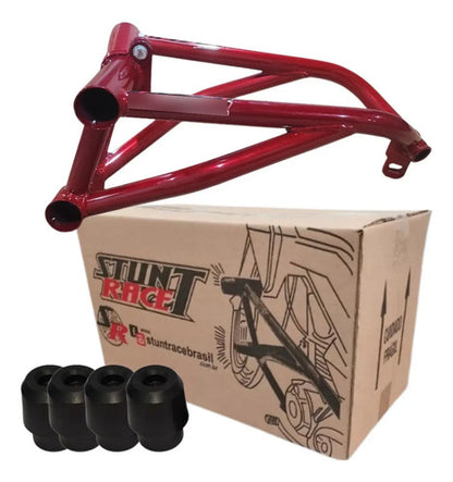 Protetor de Motor Stunt Race Cage Yamaha Fazer 250 2006 a 2017 Vermelho Metálico
