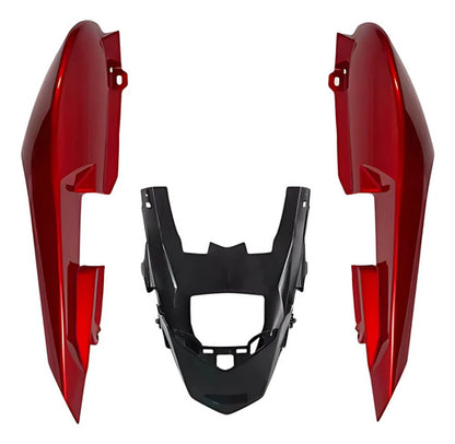 Rabeta Lateral Completa Paramotos Yamaha Fazer 150 2014 a 2024 Vermelho Metálico