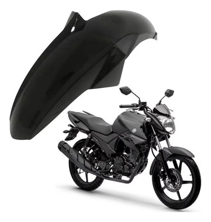 Paralama Dianteiro Paramotos Yamaha Fazer 150 2020 a 2025 Preto Fosco