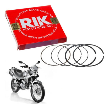 Jogo de Anéis do Pistão RIK Honda Nx 400 Falcon 1999 a 2015 STD
