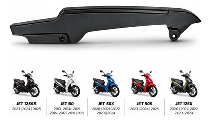 Porta-Corrente Capa da Corrente Smartfox Shineray Jet 50 2013 a 2025 Jet 125 2020 a 2025 Preto