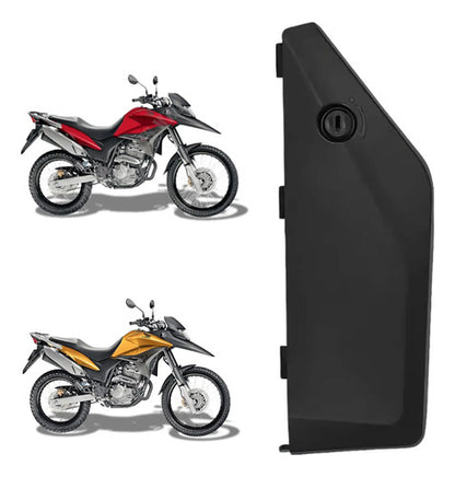 Tampa da Caixa de Ferramentas com Pino de Trava Paramotos Honda Xre 300 2010 a 2018 Preto
