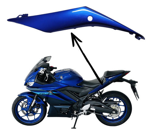 Tampa Lateral Esquerda Yamaha Yzf-R3 2016 a 2025 Azul