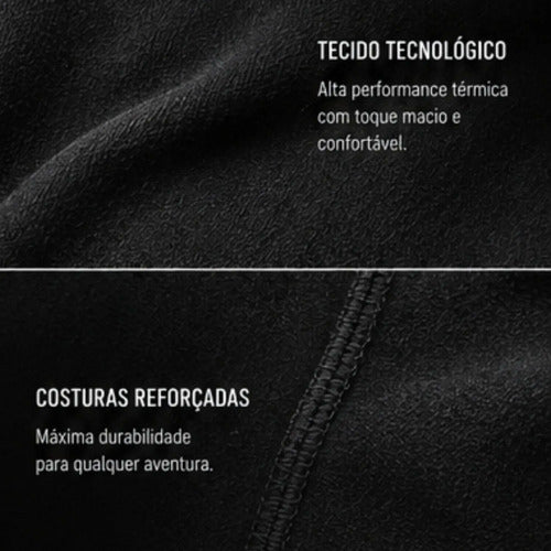 Blusa Térmica Segunda Pele Curtlo Thermoskin com Gola Masculina Preto