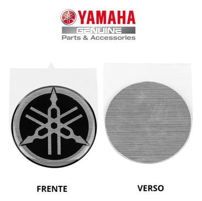 Emblema Diapasão Yamaha Factor 150 Fazer Lander Ténéré 250 Xj6 Yzf-R3 Preto