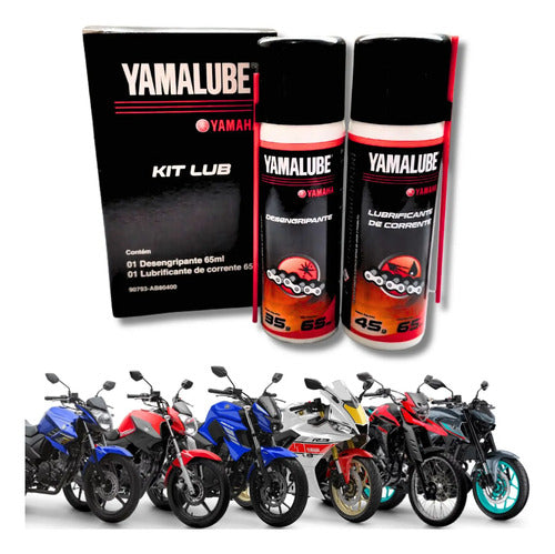 Kit Desengripante e Lubrificante de Corrente Yamalube 65 ml