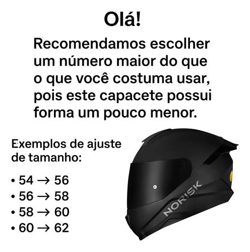Capacete Norisk Razor Solid com 2 Viseiras e Spoiler Preto Brilhante