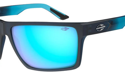 Óculos De Sol Mormaii Carmel 2 Azul Com Lente Espelhada E Proteção Uv Azul Degradê Lente Azul