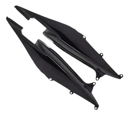 Par de Rabetas Laterais Paramotos Honda Cb 300r 2013 em diante Preto Brilhante