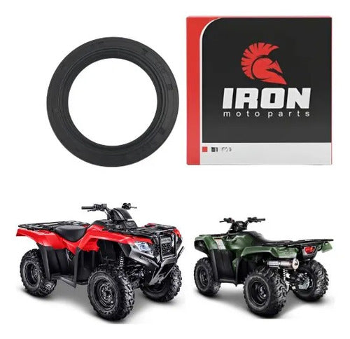 Retentor Lateral do Diferencial Traseiro Iron Honda Trx 420 Fourtrax 2014 a 2024 35x49x6 mm