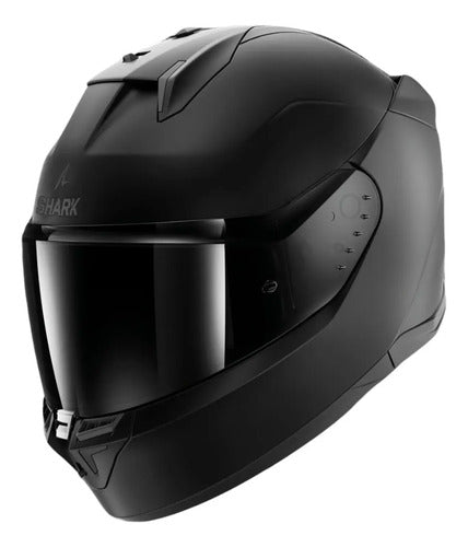 Capacete Shark D-Skwal 3 Blank com Óculos Solar Interno Preto Fosco