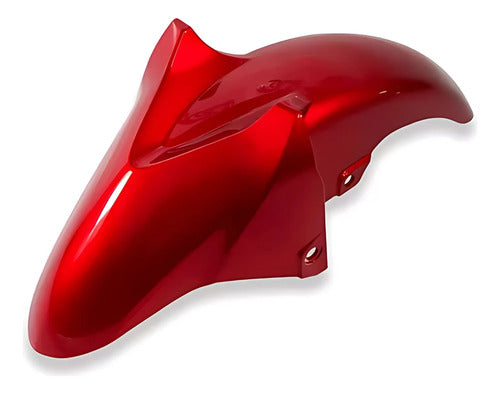 Paralama Dianteiro Paramotos Yamaha Fazer Fz25 250 2018 a 2025 Vermelho Brilhante