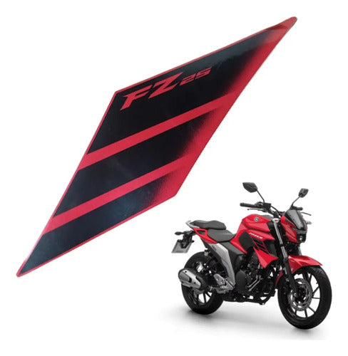 Adesivo da Tomada de Ar Direita Yamaha Fazer Fz25 250 2022 a 2023 Vermelho