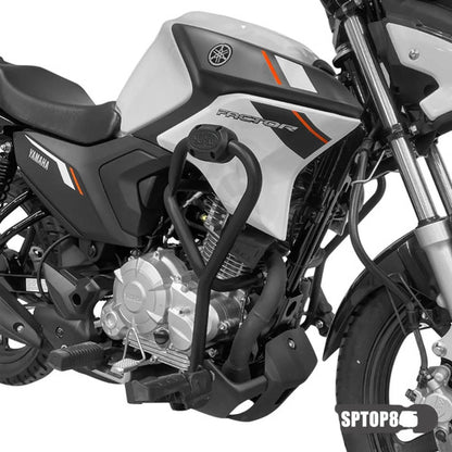 Protetor de Motor com Pedaleira Scam Yamaha Factor Dx 150 2025 em diante Preto Fosco