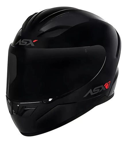 Capacete ASX City Solid Preto Grafite Brilhante